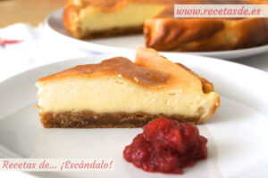 Tarta de queso al horno