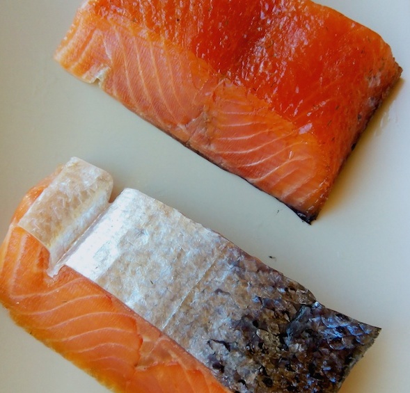 salmón marinado