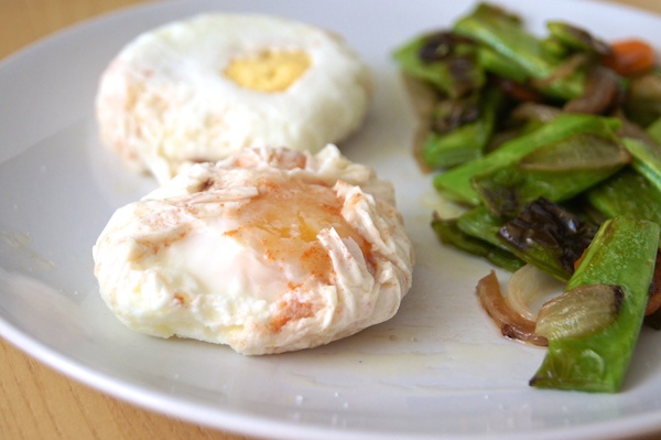 Huevos escalfados o poché