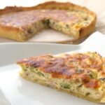 Quiche de jamón, queso y calabacín