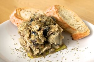 Revuelto de champiñones y huevo