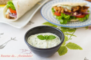 Salsa tzatziki. Receta griega