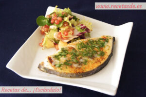 Emperador a la plancha con salsa verde