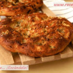 Focaccia con queso roquefort