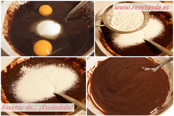 Receta de brownie de chocolate con nueces