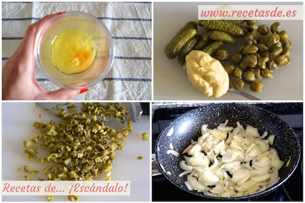 Receta de ensalada de patatas cocidas y salmón ahumado con salsa mayonesa tártara