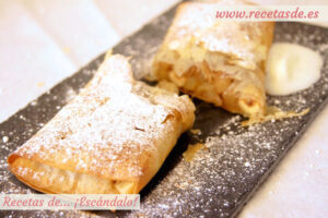 Strudel de manzana fácil. Receta tradicional alemana
