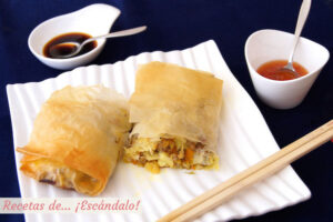 Rollitos de primavera caseros al horno