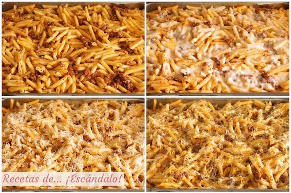 Como hacer macarrones con chorizo, tomate y queso