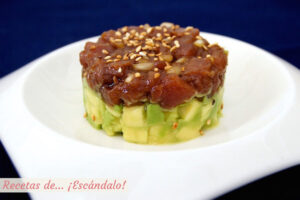 Tartar de atún rojo y aguacate, una receta exquisita