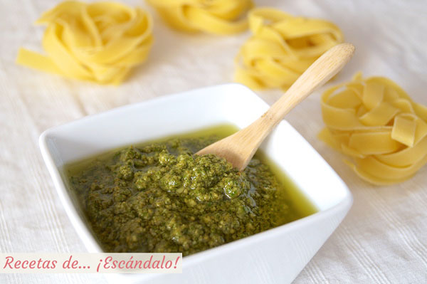 Salsa pesto casera y facil