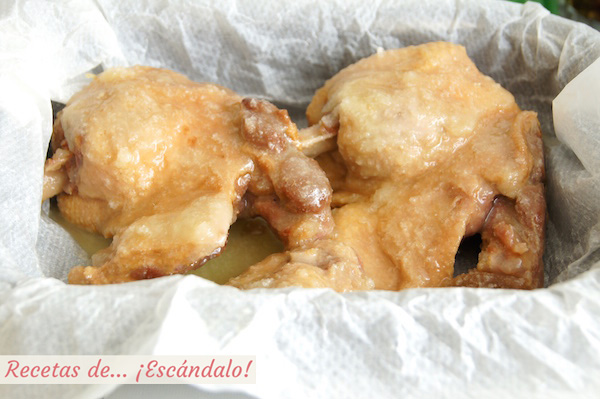 Confit de pato al horno