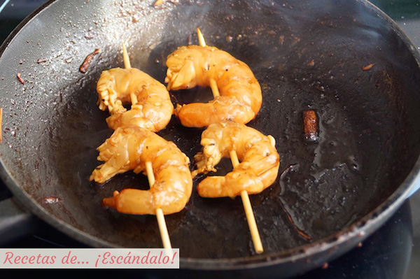 Langostinos a la plancha