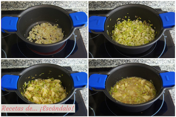 Como hacer vichyssoise o crema de puerros fría