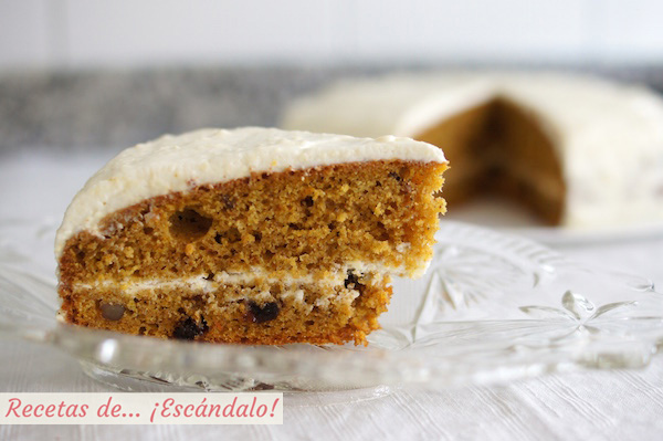 Receta de tarta de zanahoria o carrot cake, un pastel irresistible