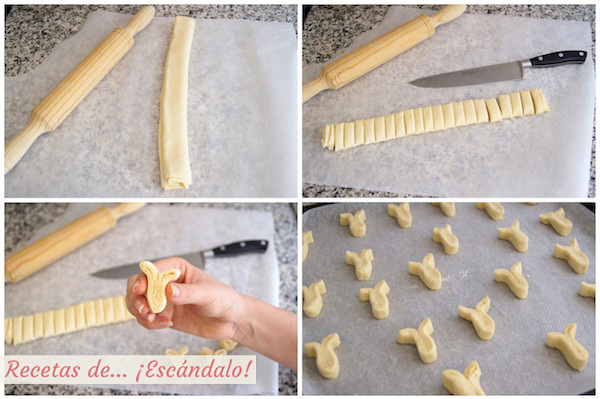 Como hacer palmeritas de hojaldre con chocolate