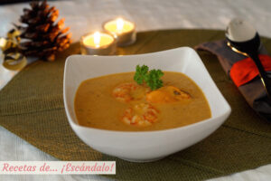 Crema de marisco. Receta fácil para Navidad