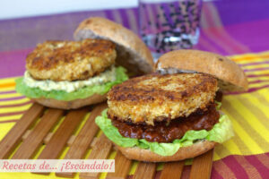 Hamburguesas vegetales de tofu y garbanzos caseras