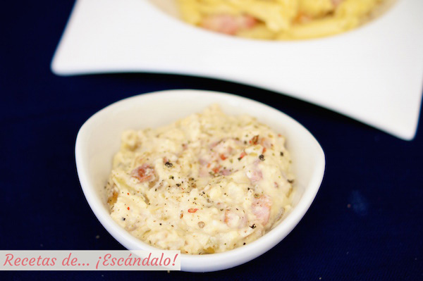 Receta de salsa carbonara