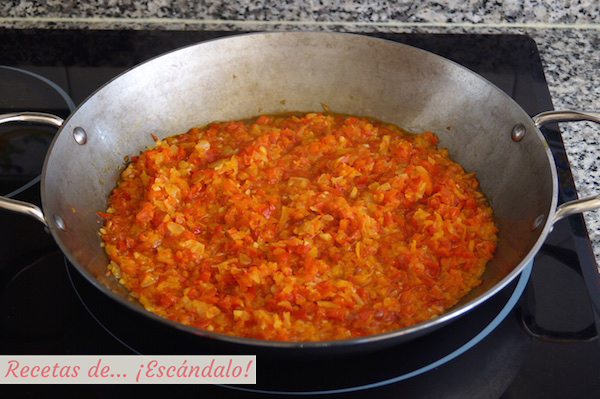 Verduras para la paella