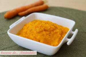 Puré de zanahoria y jengibre, muy fácil