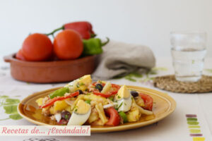 Ensalada campera de patatas tradicional