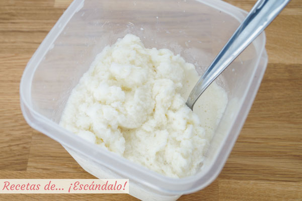 Leche merengada granizada