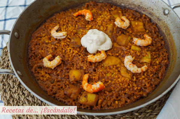 Arroz a banda tradicional