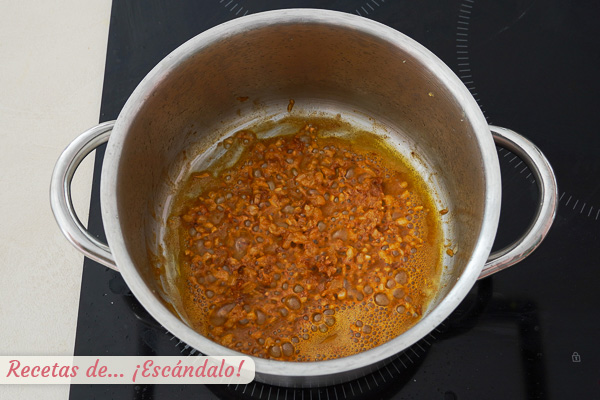 Ingredientes salsa marinera