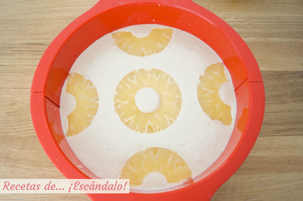 Tarta de pina y yogur