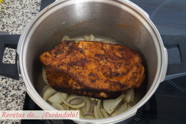 Pulled pork y cebolla