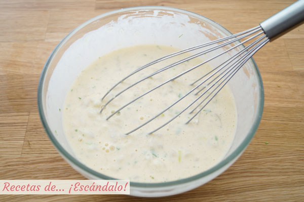 Masa bunuelos de bacalao