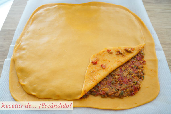 Empanada gallega con masa casera