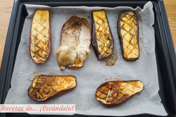 Berenjenas asadas al horno