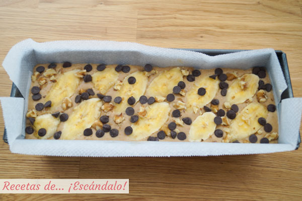 Banana bread, pan de platano o bizcocho de platano