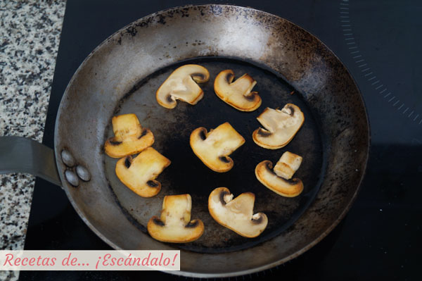 Champinones salteados