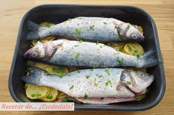 Como hacer lubinas al horno