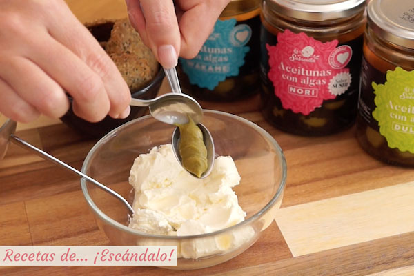 Queso crema con wasabi