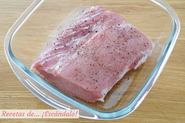 Lomo de cerdo fresco