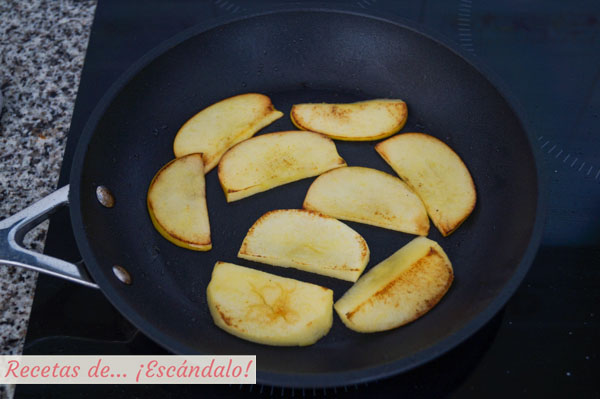 Manzana a la plancha