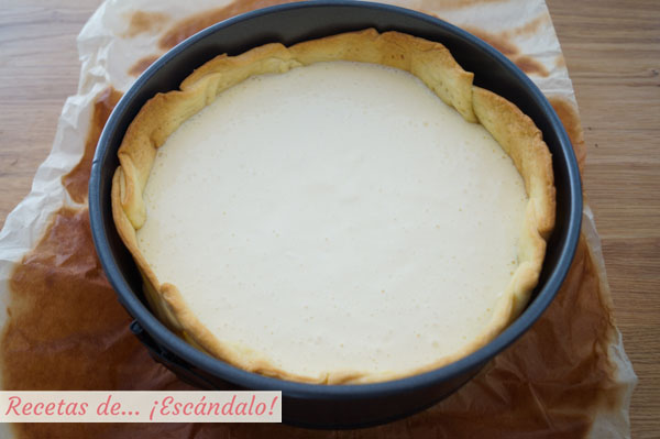 Tarta de queso al horno casera