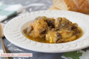 Receta de pollo a la cerveza con champiñones, un guiso delicioso