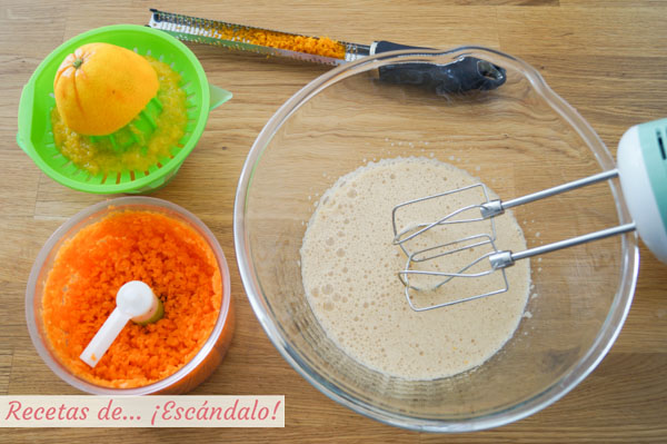 Ingredientes tarta de zanahoria o carrot cake