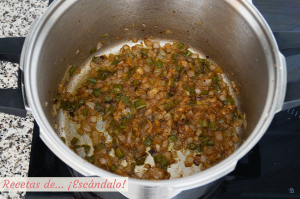 Sofrito para magro con tomate