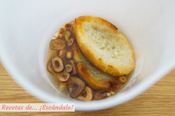 Ingredientes majado para potaje