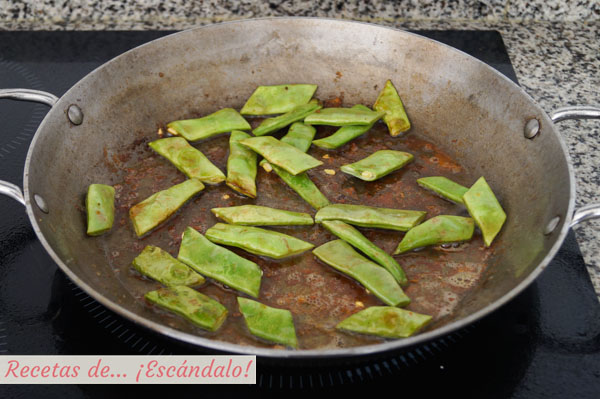 Judias verdes salteadas