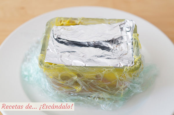 Bloque de foie gras en molde