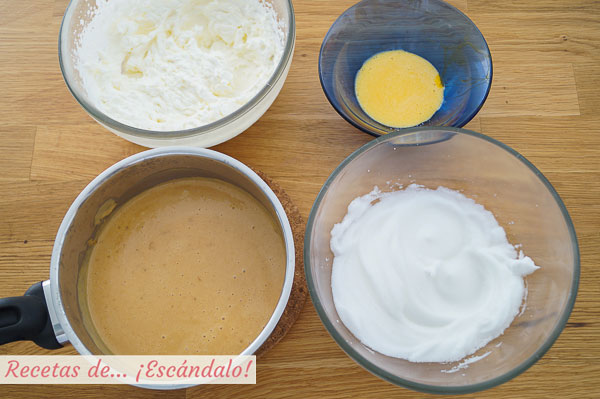 Elaboraciones e ingredientes mousse de turron