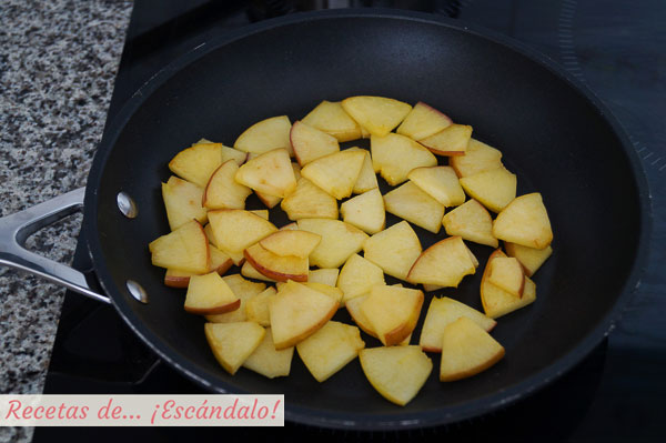 Manzana a la plancha