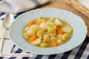 Receta de porrusalda tradicional, muy sencilla y saludable